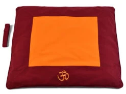 Kit Tapis De Méditation Tibétain Bordeaux/Orange Safran Centaure -Magasin De Vetements tapis de meditation 1700744910655f4eceb8e46