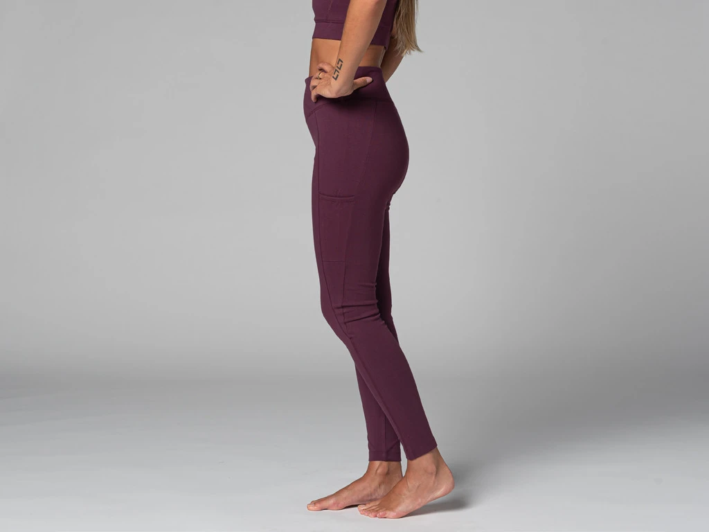 Yoga Legging Pocket - Bio Prune Prune XS - 36 6 Yoga Legging Pocket - Bio Prune Prune XS - 36 â Image 4