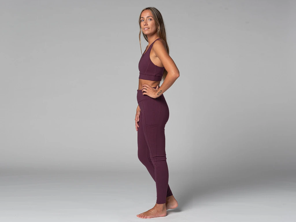 Yoga Legging Pocket - Bio Prune Prune XS - 36 10 Yoga Legging Pocket - Bio Prune Prune XS - 36 â Image 8